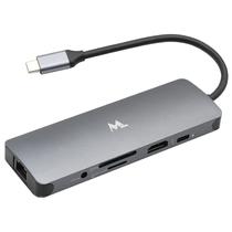 Hub USB-C Mtek DS-91TC 9IN1 3USB/ RJ-45/ HDMI/ SD/ Mic