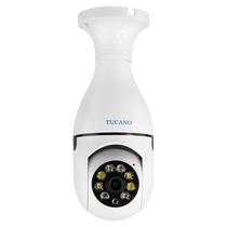 Camera de Seguranca IP Tucano TC-E27 - Wi-Fi - Lampada - Branco