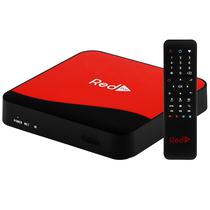TV Box Redplay REDPRO2 4K Uhd com 2/ 16GB Wi-Fi/ A9.0/ Bivolt - Vermelho/ Preto