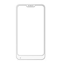 Ant_Pelicula 6D para Smartphone Xiaomi Mi A2 Lite Branco Sem Caixa