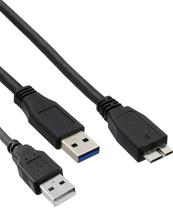 Cabo HLD USB-A / USB 3.0 A Micro-B 1.5 Metros - Preto