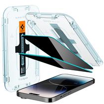 Pelicula para iPhone 14 Pro Spigen Glas TR Ez Fit Privacy AGL05215 - 2 Unidades