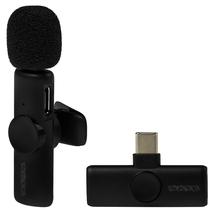 Microfone Sem Fio para Smartphone Satellite A-MK131 com USB-C - Preto