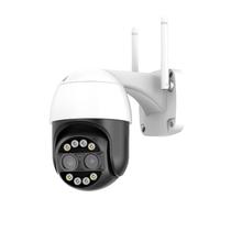 Camera de Seguranca Externa IP Smart Wifi Dual Lentes 360O/ HD 4K / Zoom 8X/ 4MP*2/ Wifi / P3-SM8- App Icsee - Branca