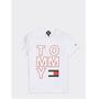 Camiseta Tommy Hilfiger Infantil Masculino M/C KB0KB05428-YAF-01 08 Bright White