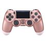 Controle Play Game Dualshock 4 Steel Rose Gold Sem Fio para PS4 - Rosa