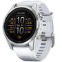 Smartwatch Garmin Epix Pro 2TH Generation 010-02802-00 42 MM com GPS/Wi-Fi - Branco/Prata