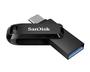 Pendrive Sandisk Ultra Dual Drive 128GB / Tipo-C / USB 3.0 - Preto(SDDDC3-128G-G46)