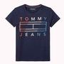 Camiseta Tommy Hilfiger Infantil Feminina KG0KG03440-002 06 Azul