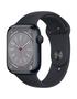 Apple Watch S8 45MM s/M Midnight Sport Band GPS MNUJ3LL/ A A2771
