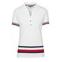 Camiseta Tommy Hilfiger Polo Feminina WW0WW19562-118 L Branco