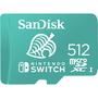 Cartão de Memória Micro SD Sandisk Nintendo Switch 100-90 MB/s 512 GB (SDSQXAO-512-GNCZN)