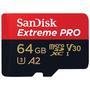 Cartao de Memoria Sandisk Extreme Pro SDSQXCU-064G-GN6MA - 64GB - Microsd com Adaptador - 200MB/s