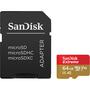 Cartão de Memória Micro SD Sandisk Extreme 170-80 MB/s U3 64GB com Adaptador (SDSQXAH-064G-GN6AA)
