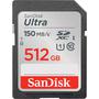 Cartão de Memória SD Sandisk Ultra 150 MB/s C10 U1 512 GB (SDSDUNC-512G-GN6IN)