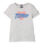 Camiseta Tommy Hilfiger Infantil Feminina KG0KG03440-061 12 Cinza