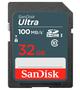 Cartao de Memoria SD Sandisk C10 32GB 100MBS SDHC Ultra - (SDSDUNR-032G-GN3IN)