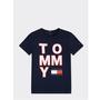 Camiseta Tommy Hilfiger Infantil Masculino M/C KB0KB05428-CBK-03 10 Black Iris