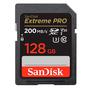Cartao de Memoria SD Sandisk Extreme Pro 128GB / U3 / 200MBS